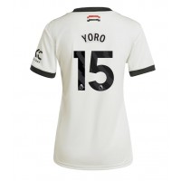 Maglia Calcio Manchester United Leny Yoro #15 Terza Divisa Donna 2024-25 Manica Corta